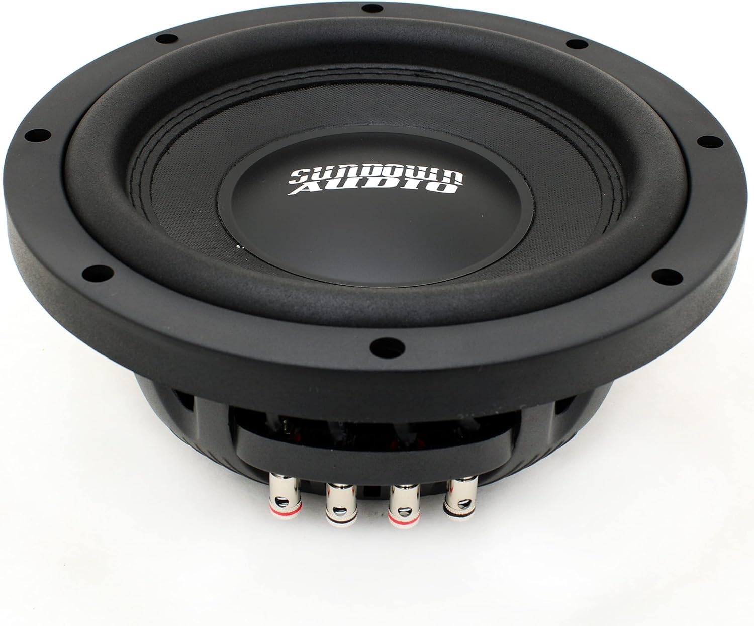 Sundown Audio 10” SML-10 D4 Shallow Mount Subwoofer – 600W RMS/1200W Peak, Dual 4 Ohm, 2.5" Aluminum VC, 14mm Xmax, Ultra-Slim Car Sub for Tight Spaces