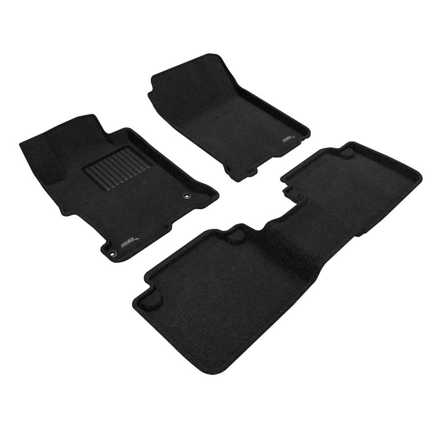 Elegant 3D MAXpider Floor Mat (Black) Compatible with Honda Accord 2013-2017 - Full Set