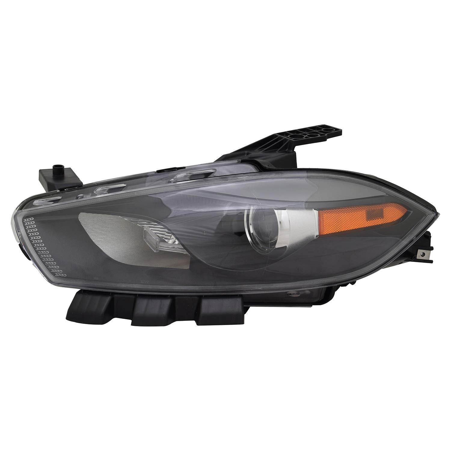 Left TYC Headlight Assembly Compatible with 2013-2015 Dodge Dart