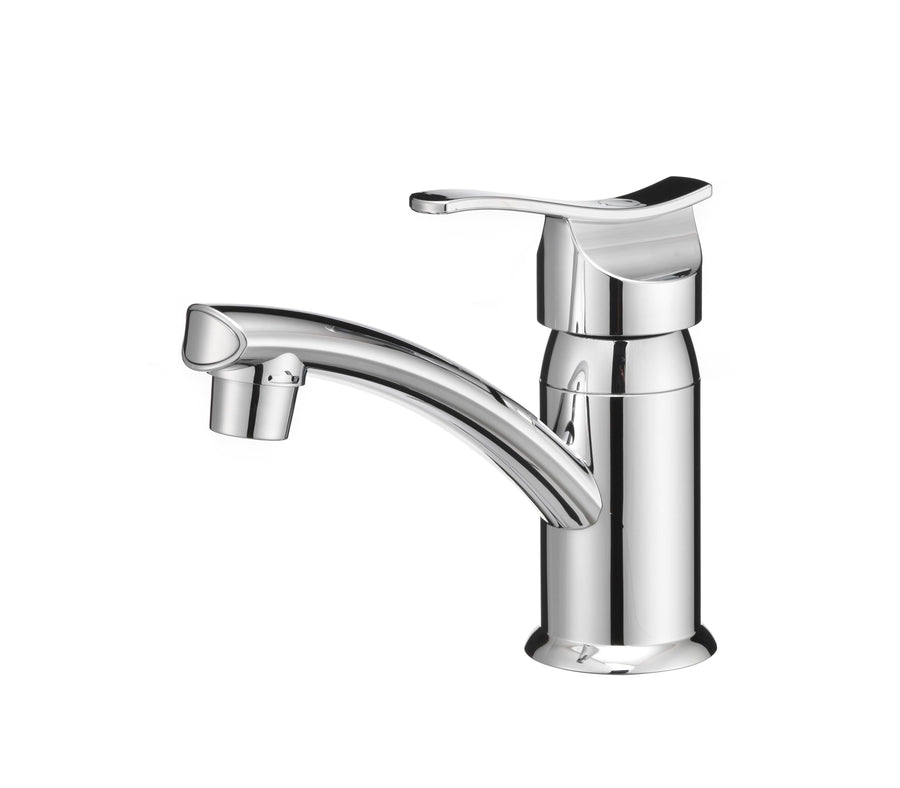 Dura Faucet Streamline RV Single Lever Centerset Lavatory Sink Faucet (Chrome Polished)