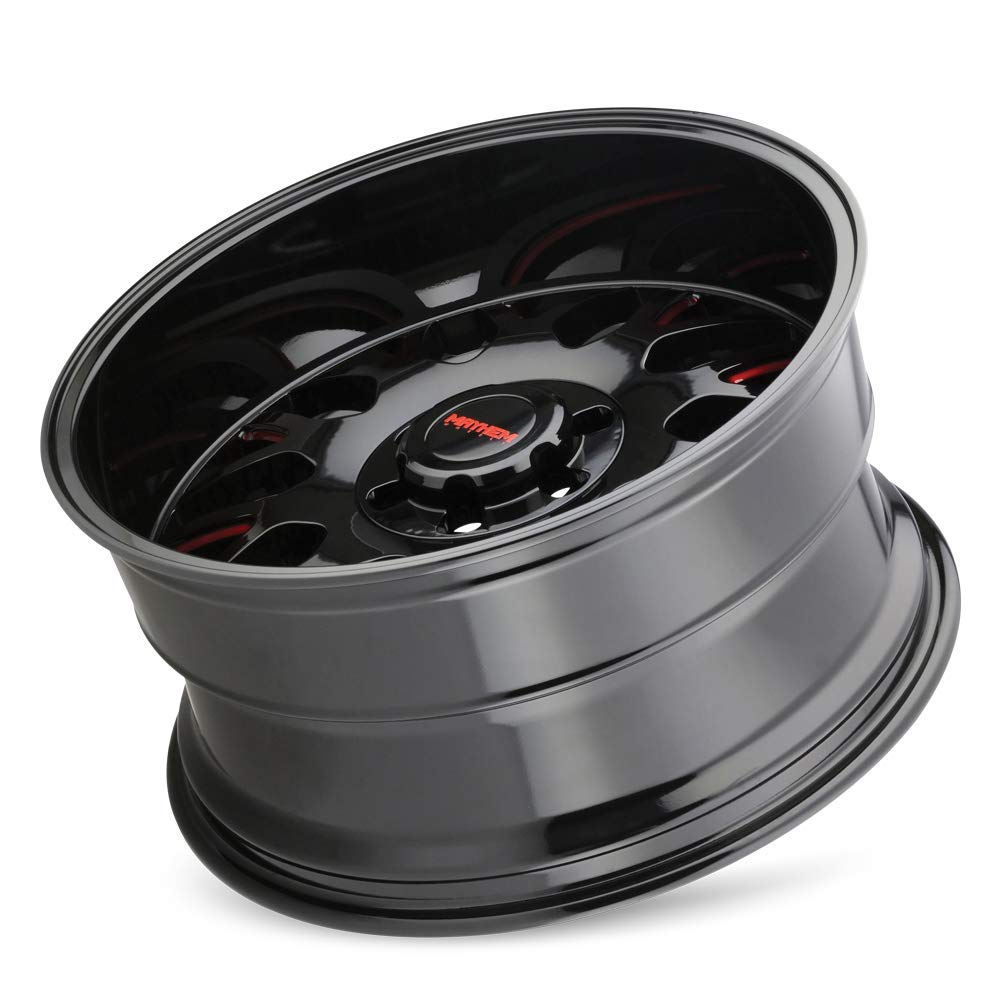 Tripwire MAYHEM 8110 Black W/Prism Red 20X9 8-170 0mm 130.8mm Wheel with Painted (0 x 9. inches /8 x 170 mm, 0 mm Offset)