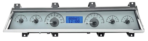 Chevy Chevelle VHX System, Silver Face - Blue Display 1966-67