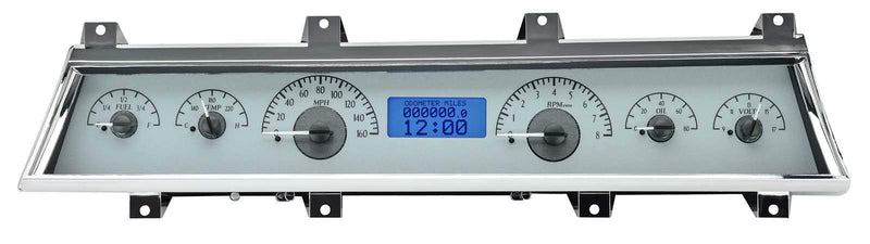 Chevy Chevelle VHX System, Silver Face - Blue Display 1966-67