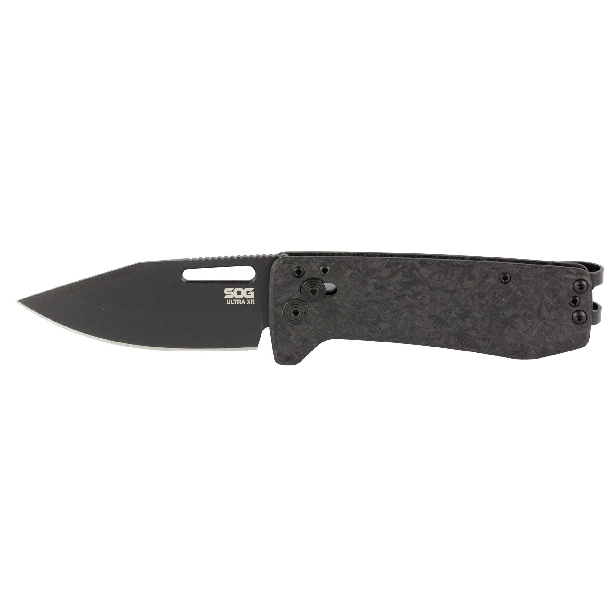 Ultra SOG XR XHP Lightweight Slim 6.5mm Folding Knife | CRYO CTS XHP Stainless Steel Blade and Carbon Fiber Handle, XR Lock