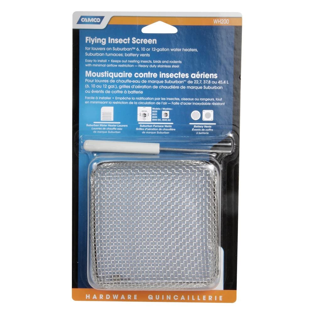 Flying Insect Screen Camco 42150 - WH 200,4.5" X 4.5" X 1.3", White
