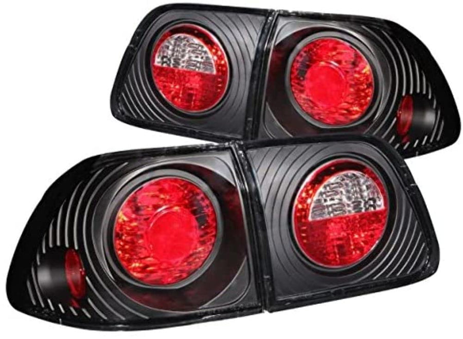 Black Euro Tail Light Set-Clear Lens ANZO USA 221068