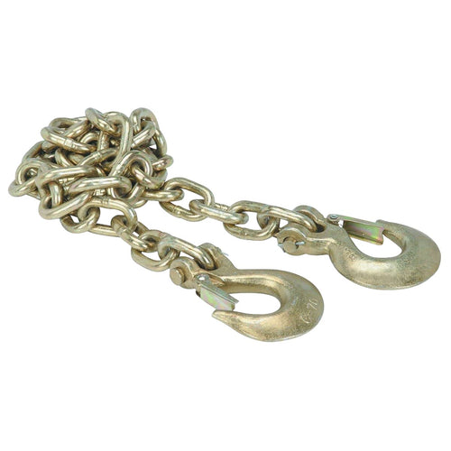 GEN-Y Hitch Safety Chain Fifth to Gooseneck, 3/8 x 84 Chain with 2 Safety Slip Hooks, Grade 70