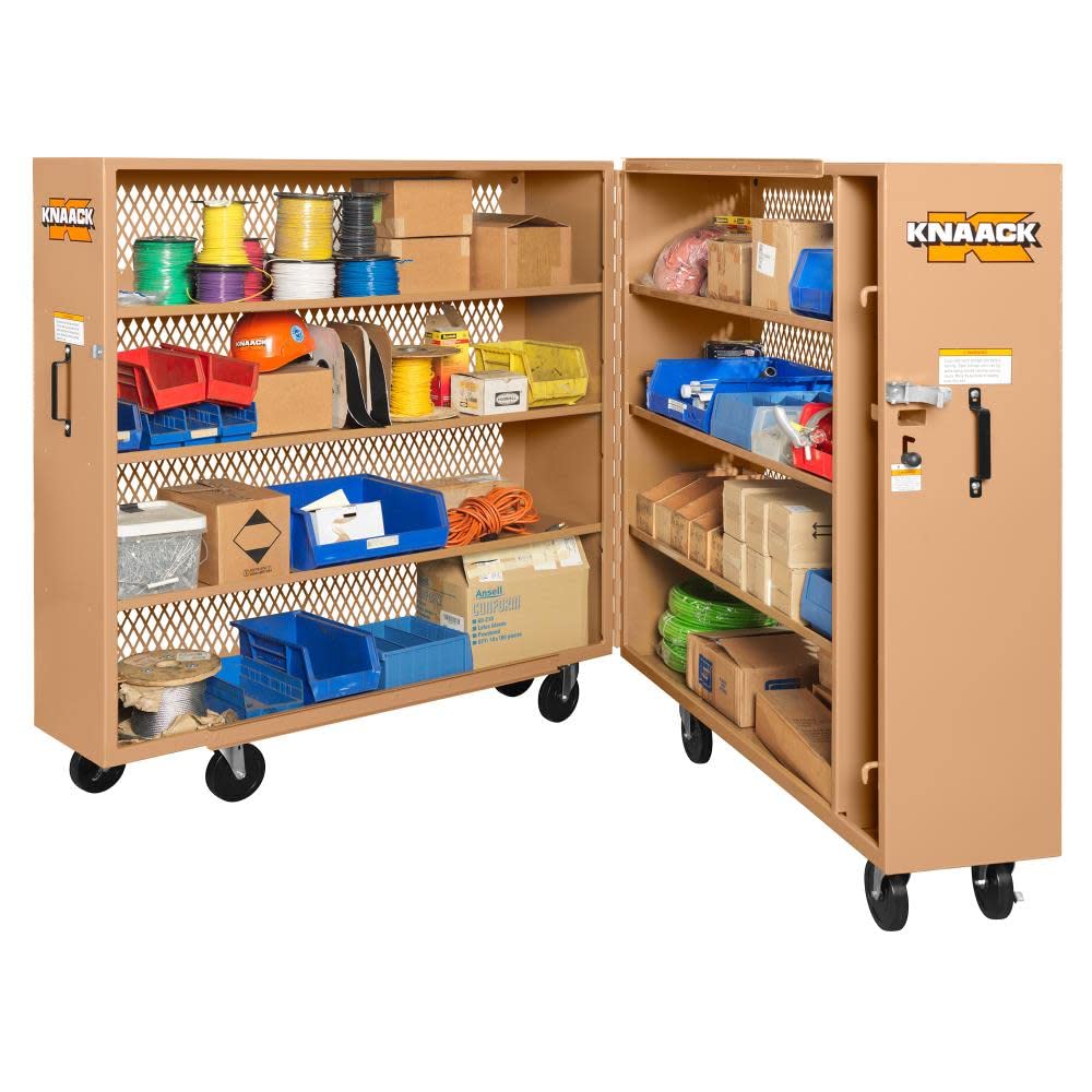 Jobsite Storage Cabinet KNAACK,53"Wx30"Dx65"H