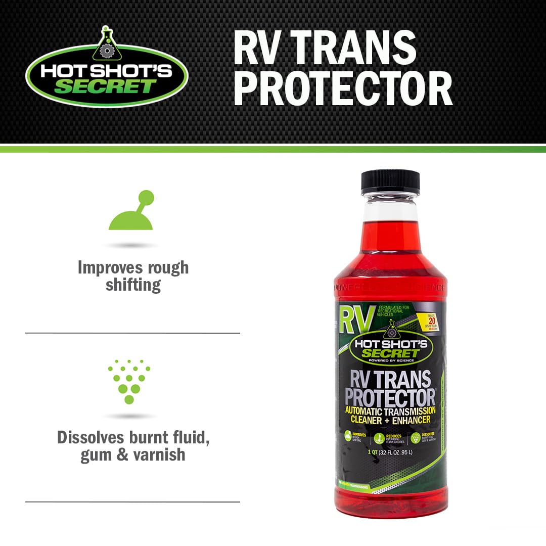 RV Trans Protector Hot Shot's Secret Automatic Transmission Cleaner and Enhancer 1 Quart Bottle