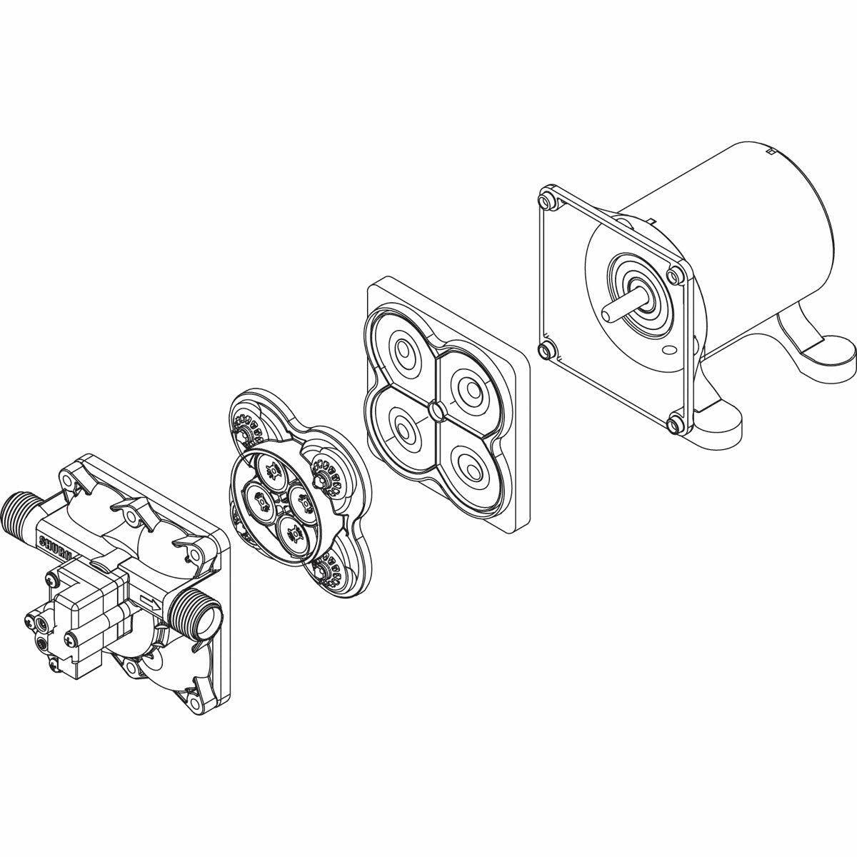 Complete Upper Housing PENTAIR SHURFLO 94-800-00 Model 4008