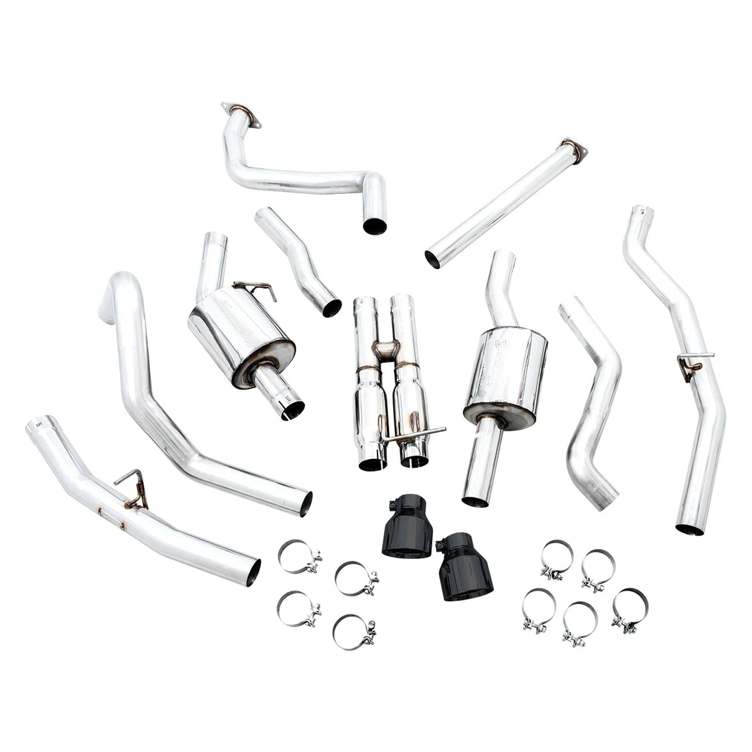 AWE Dual 3' Touring Cat-Back Exhaust, Black Tips for 2021-2023 TRX 6.2L