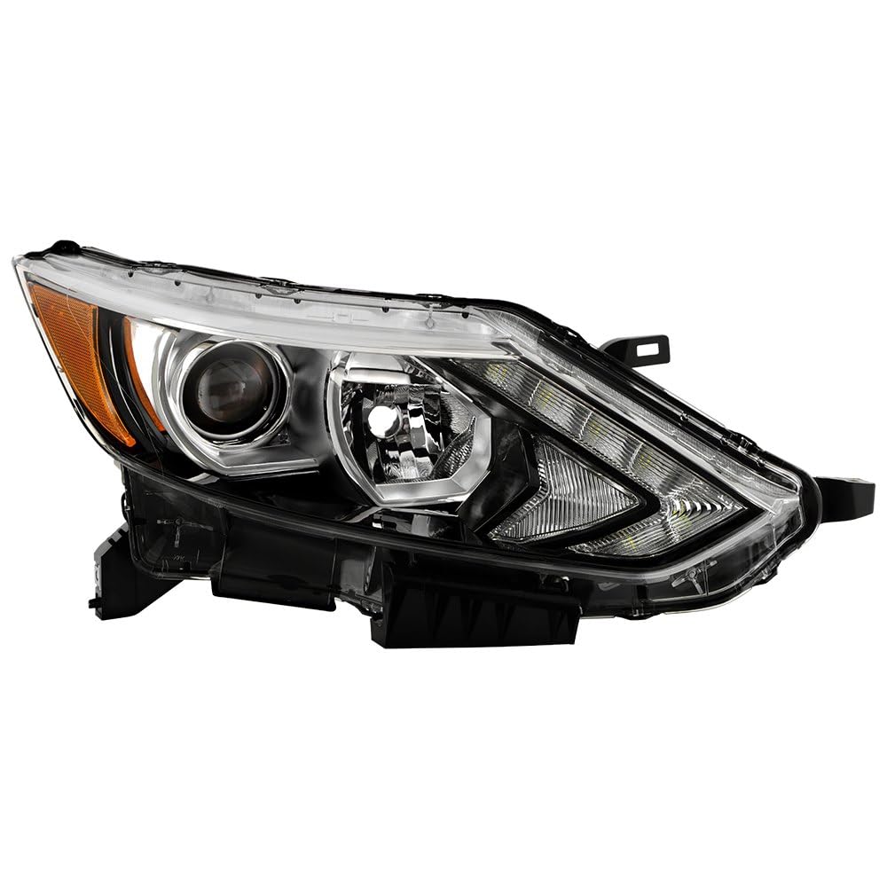 Nissan Rogue Sport Spyder (OE) 17-19 w/LED DRL Halogen Projector Headlights - Low Beam-H11(Included) ; High Beam-H9(Included) - OE Right