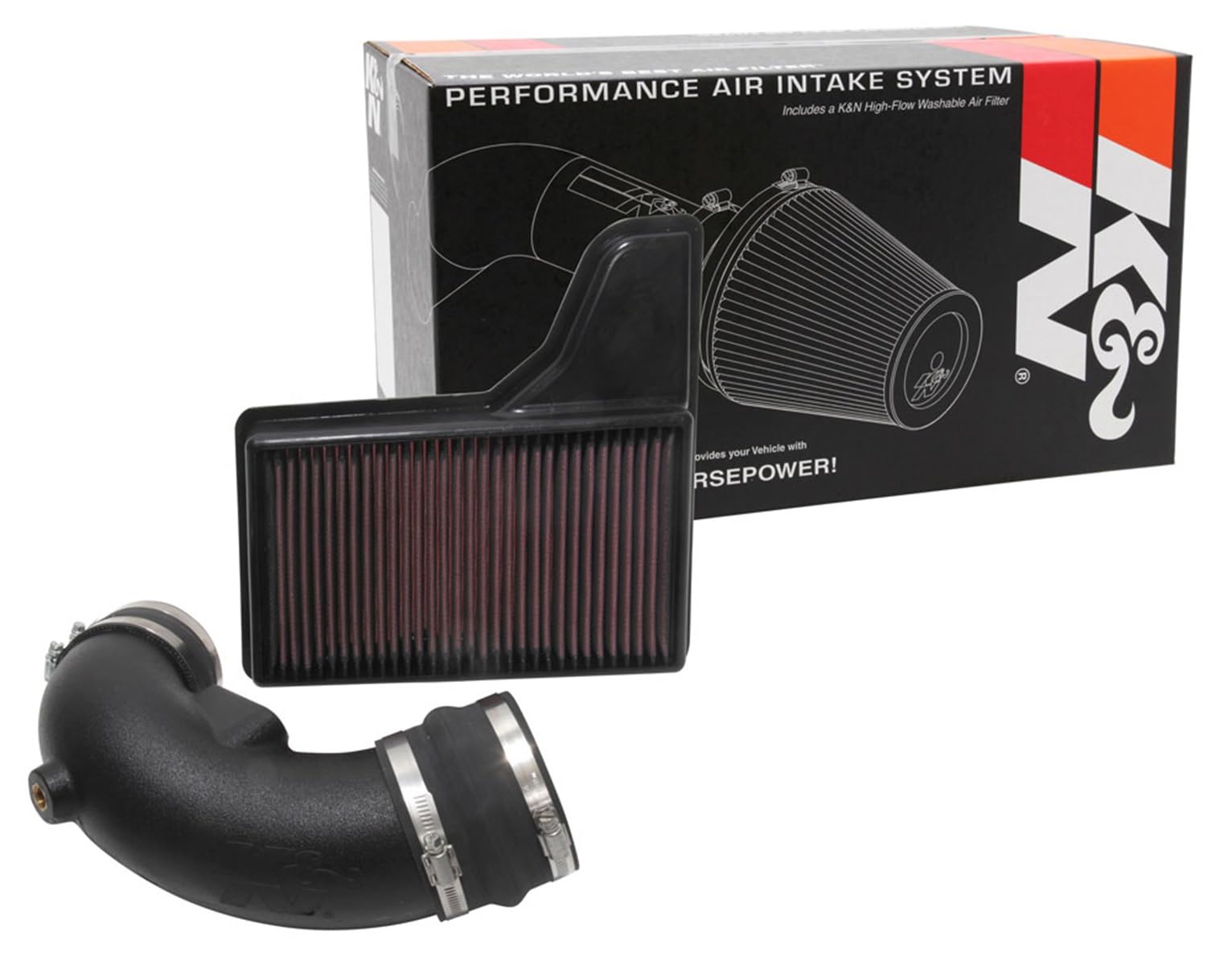 K&N Cold Air Intake Kit: Increase Horsepower up to 8.7HP / 11.5TQ, High Performance: 50-State Legal: Compatible with 2018-2021 FORD Mustang GT, 57-2605
