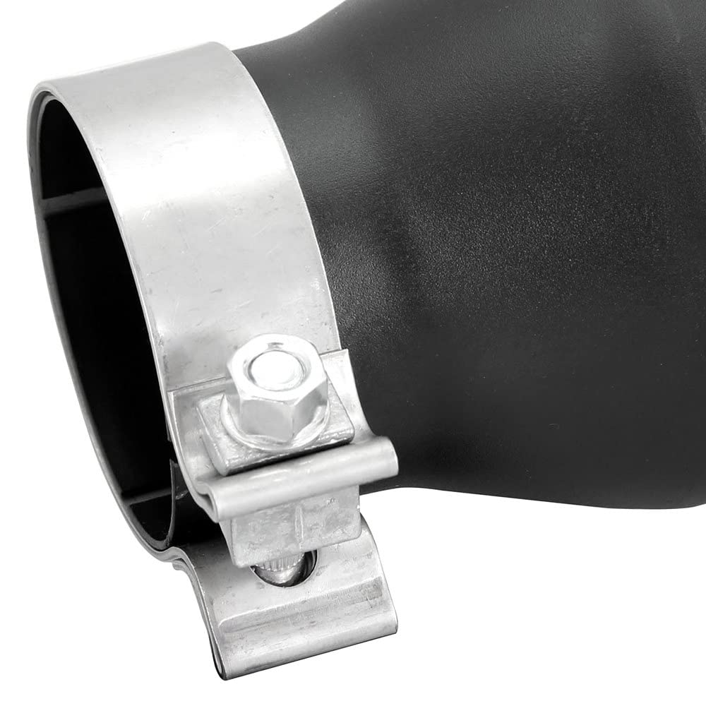 aFe Power 3" Inlet x 4-1/2" Outlet x 9" Length Stainless Steel Black Bolt-On Exhaust Tip 49T30451-B09