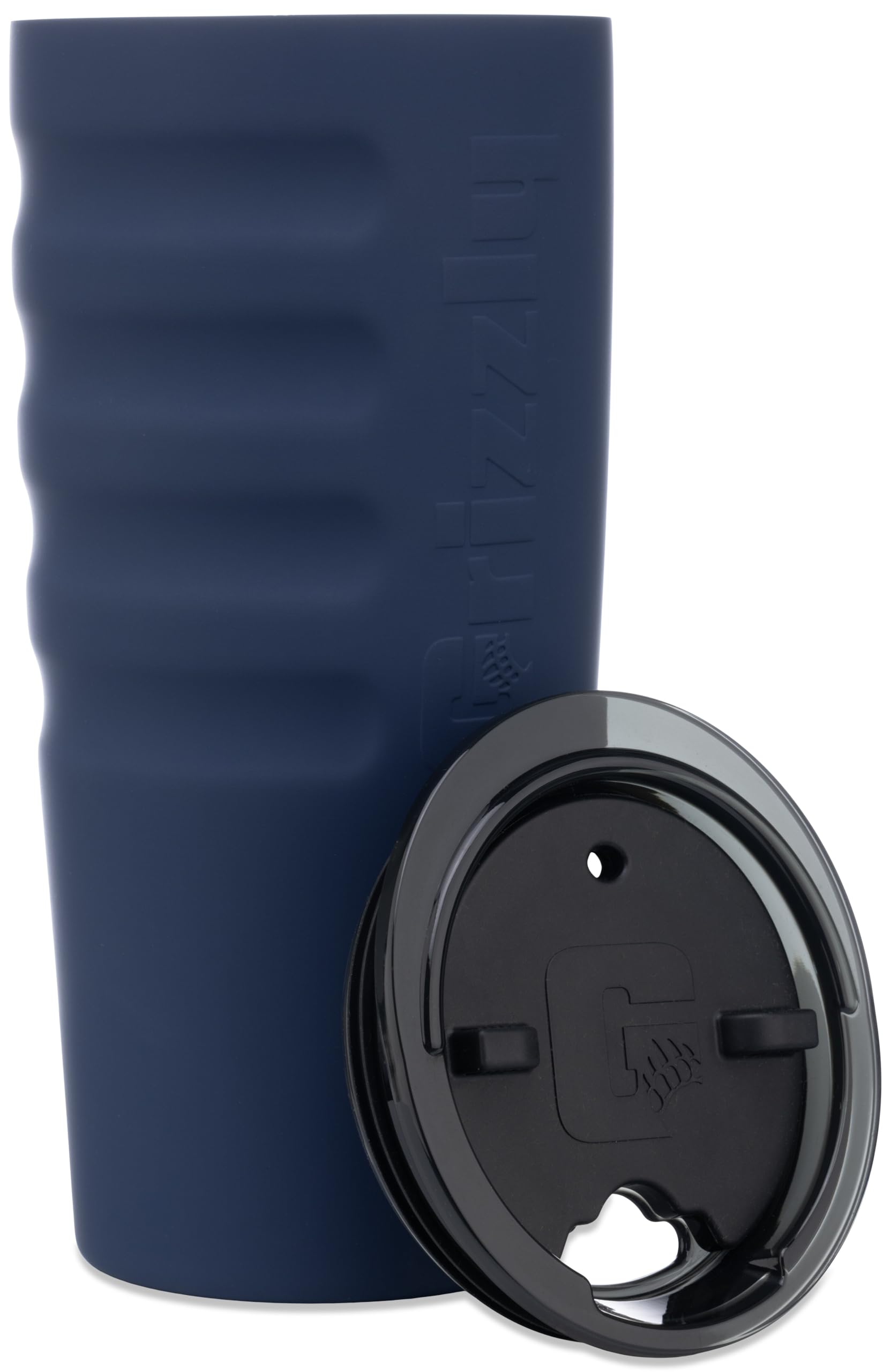 20 oz Grizzly Grip Cup with Mag Lid | Vacuum Insulated | For Coffee Car Travel Beach Camping Hiking Hunting Fishing | Shield Blue