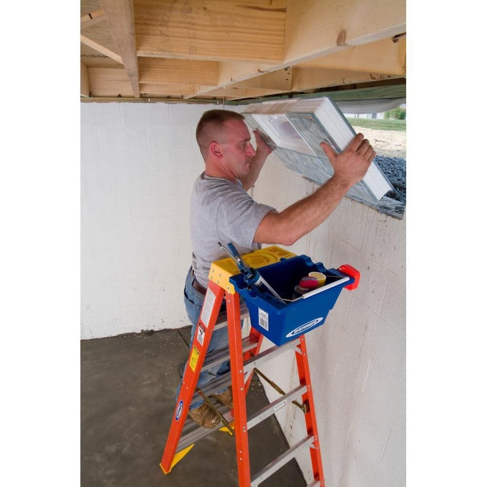 6206 Werner stepladders, 6-Foot, Orange, 6 Ft