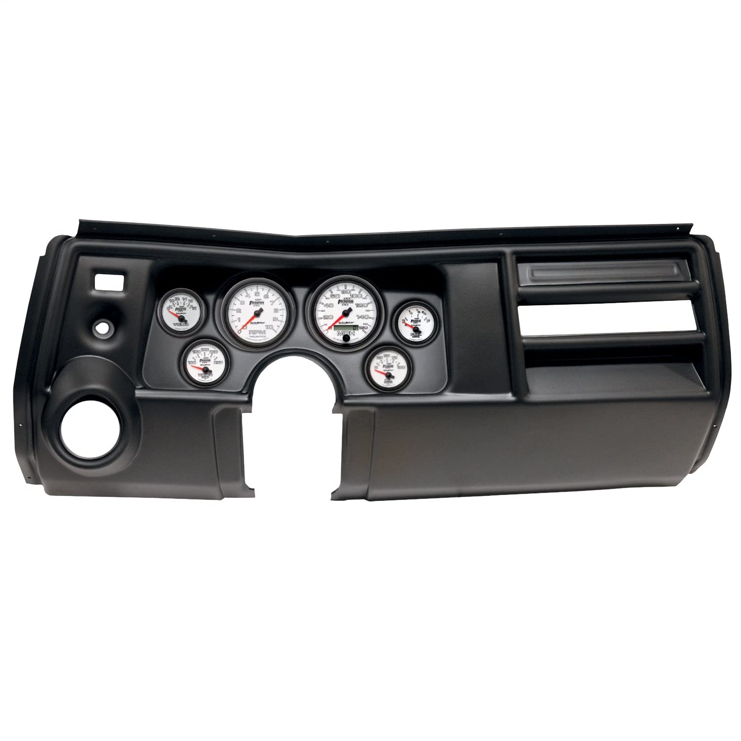 AutoMeter Dash Kit Direct Fit, (3 3/8" X2, 2 1/16" X4), Chevy Chevelle Vent 69, Phantom Ii (2909-10)