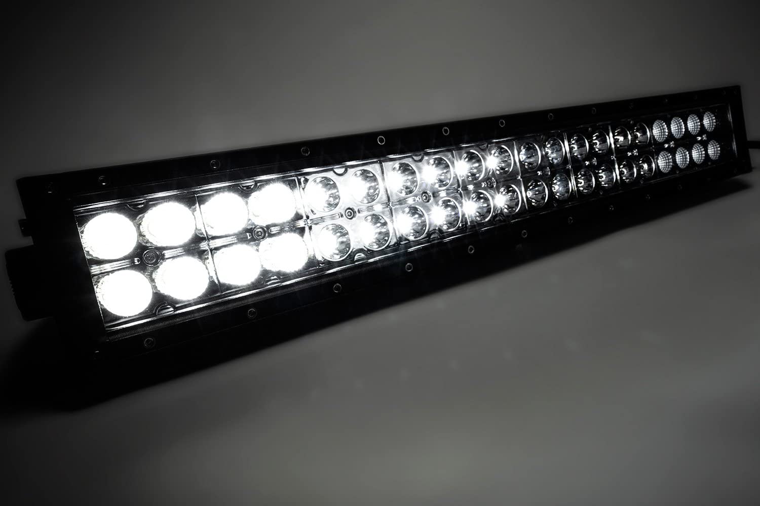 Amber/White Southern Truck 77020 20" Led Light Bar, Dbl Row, Combo Flood/Beam 72W (Dt Harness 79900, 79904) 7,200 Lumens