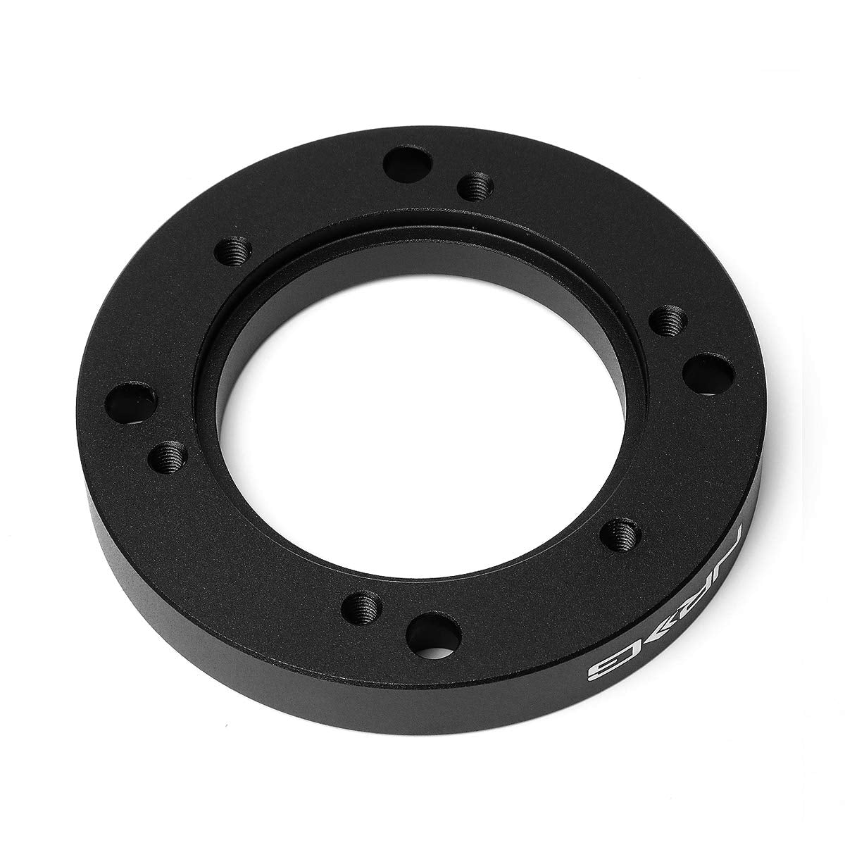 NRG Innovations Steering Wheel NRG-SRK-123H Quick Release Short Hub Adapter 6 X 70mm Bolt Pattern, Retain Horn & Turn Signals, Black Body