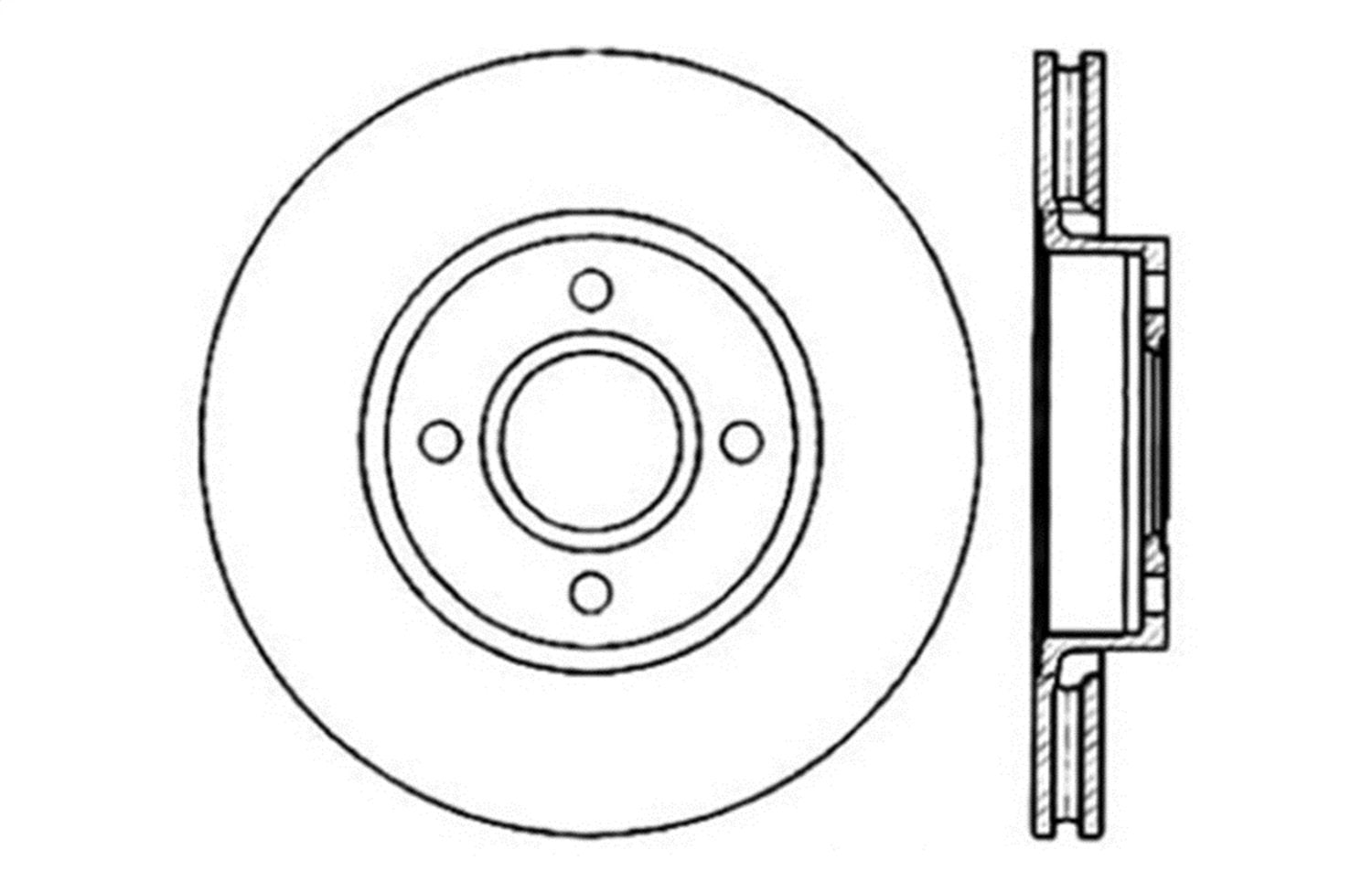 Sport Drilled/Slotted Brake Rotor StopTech 127.61056R (Front Right), 1 Pack