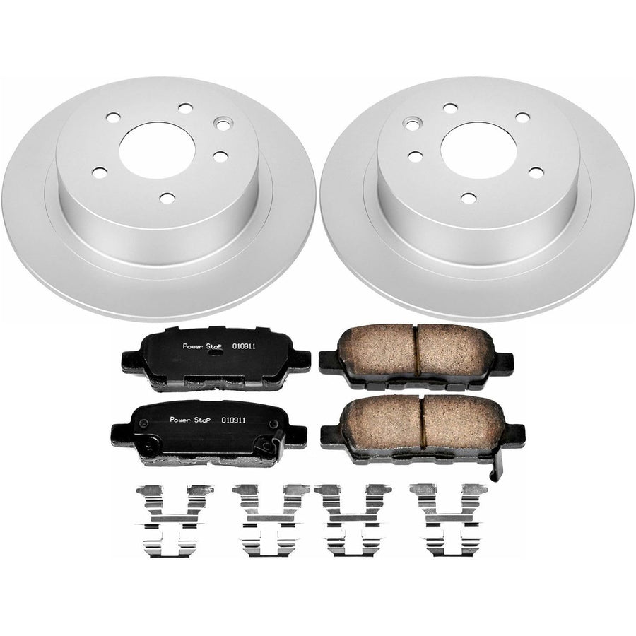 Power Stop CRK7864 Z17 Evolution Geomet Coated Brake Kit For Nissan Altima Rear 2007-2010 [Model Specific]