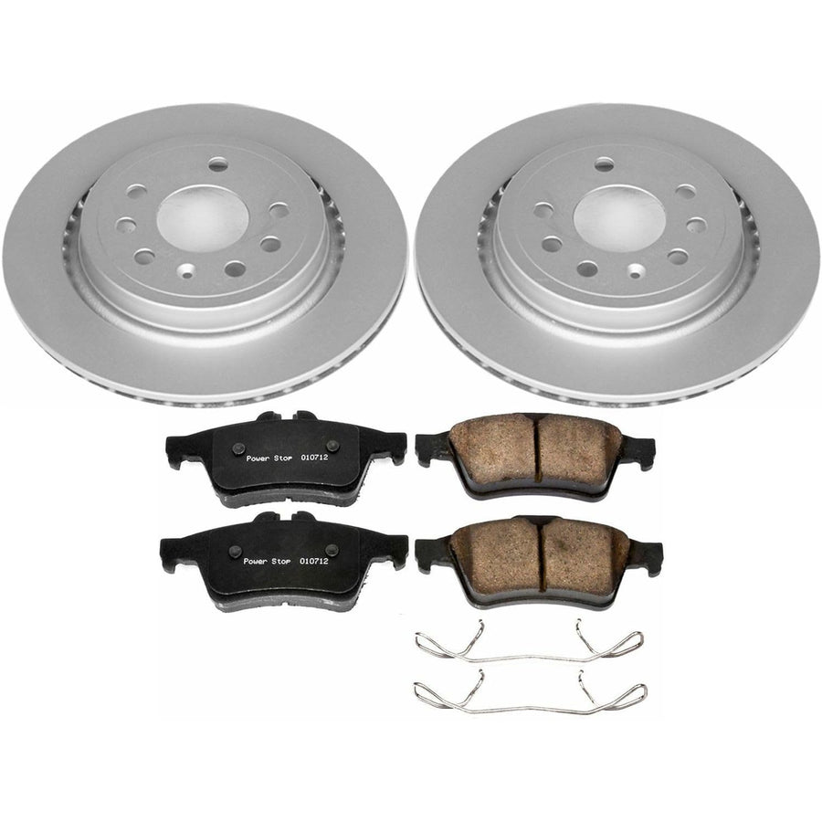 Power Stop Z23 CRK983 Rear Evolution Geomet Coated Brake Kit For Saab 9-3 2003-2011 [Model Specific]