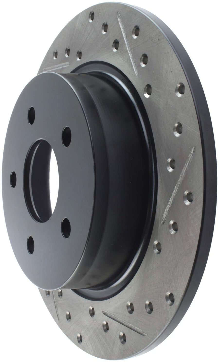 Sport Drilled/Slotted Brake Rotor StopTech 127.61101L (Rear Left), 1 Pack