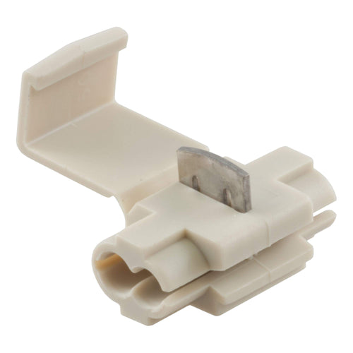 18-14 Gauge CURT White Scotch Snap Lock Wire Connectors, 100-Pack