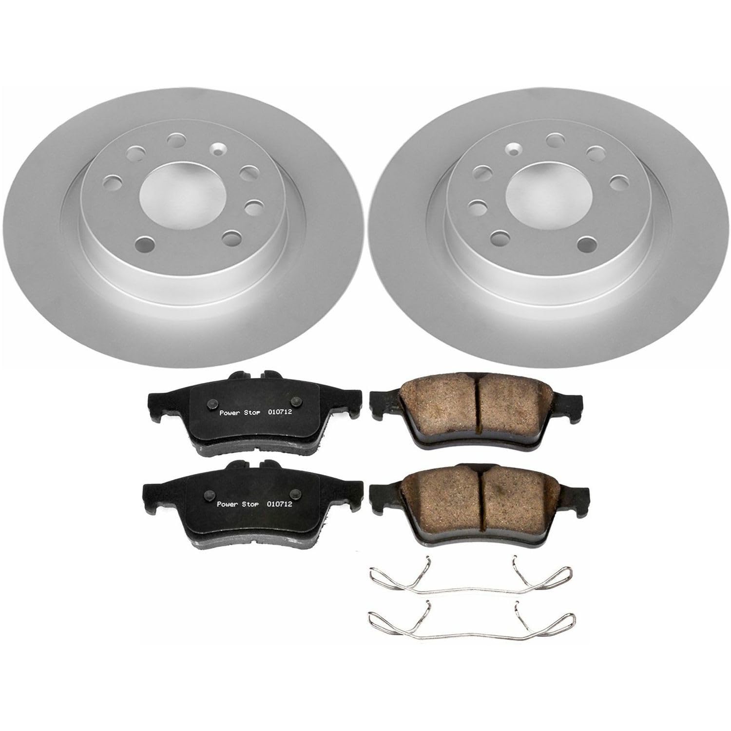 Power Stop Z23 CRK981 Rear Evolution Geomet Coated Brake Kit For Saab 9-3 2003-2011 [Model Specific]