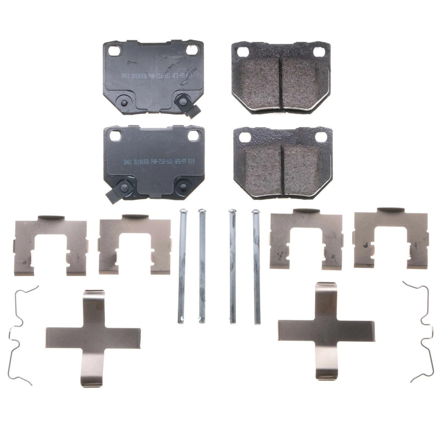 Rear Brake Kit Power Stop For Nissan 300ZX 1990-96 | Subaru Impreza 2006-07 - Ceramic Brake Pads With Installation Hardware, 17-461
