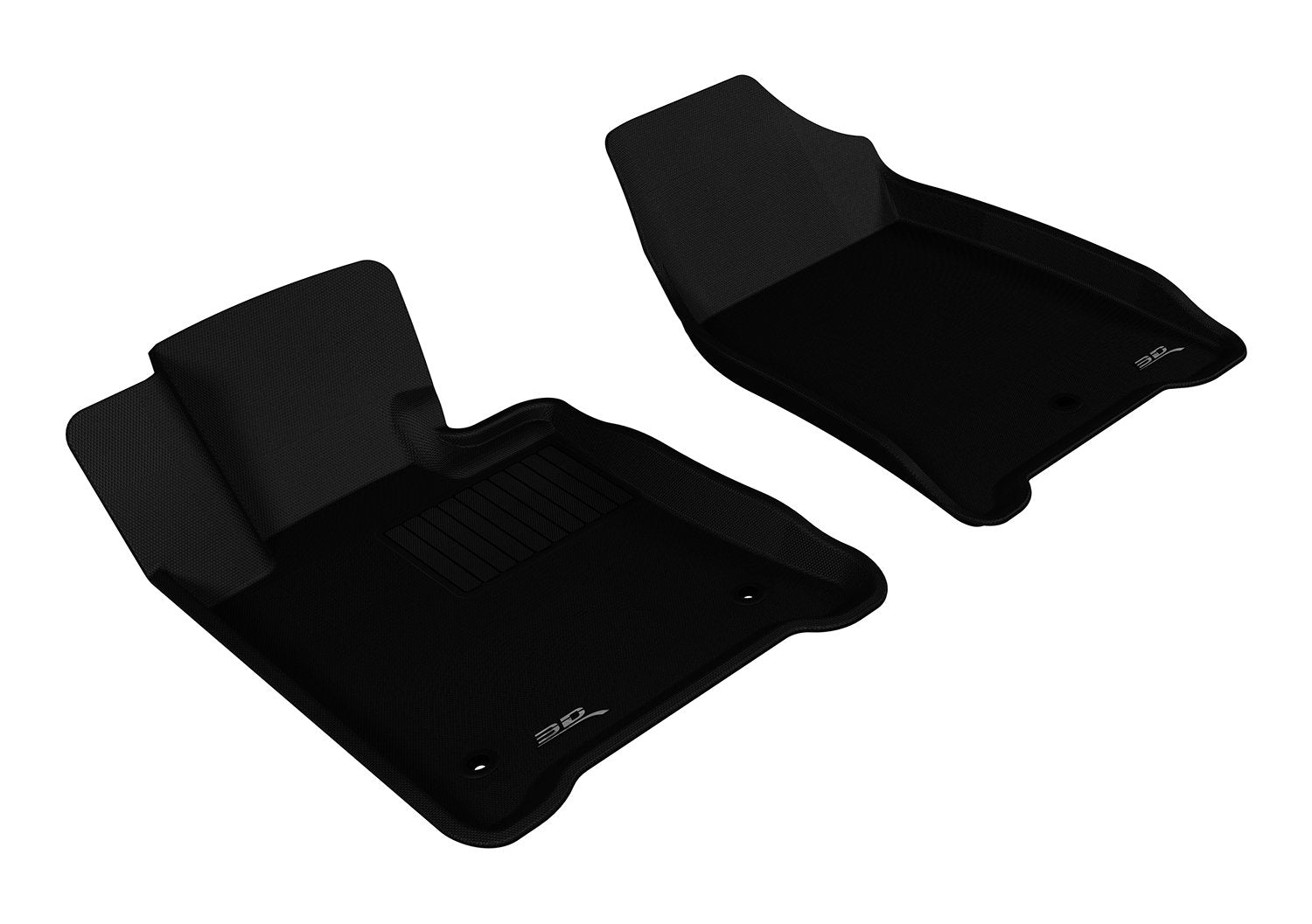 3D MAXpider Kagu Custom Fit Floor Mat (Black) Compatible with Acura TL FWD 2009-2014 - Front Row