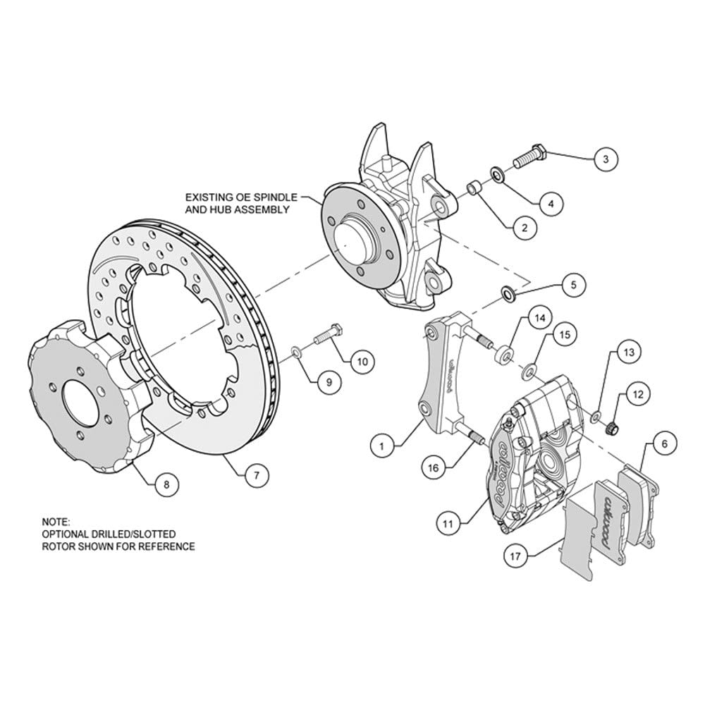 12.19" DPR-DS Front Kit, Drilled