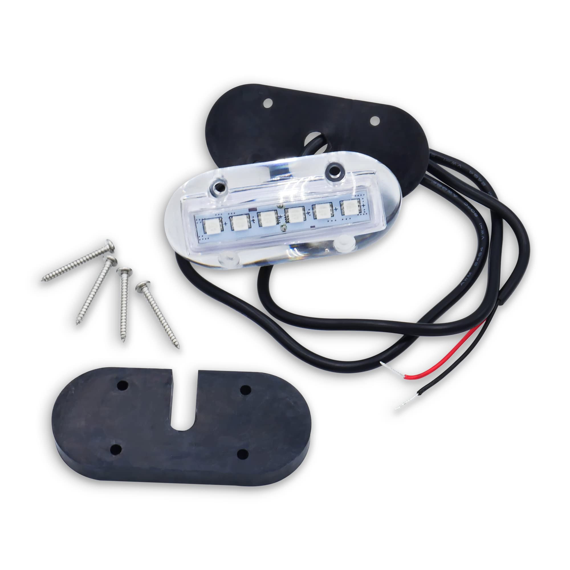 T-H Marine Boat Underwater Lights - High-Intensity Surface Mount Waterproof Lighting - Use Above or Below Water - Multi-Purpose Use and Low Power Draw - Green