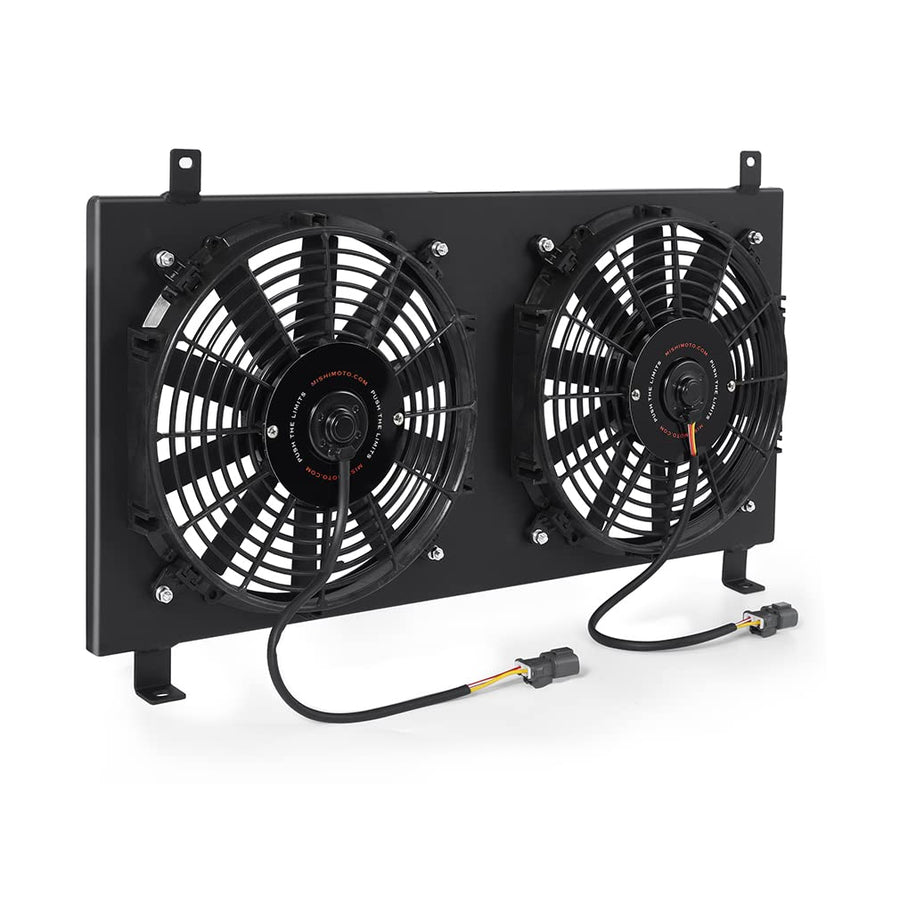Mishimoto Fan Shroud Kit Aluminum Compatible With Acura RSX 2002-2006, Black