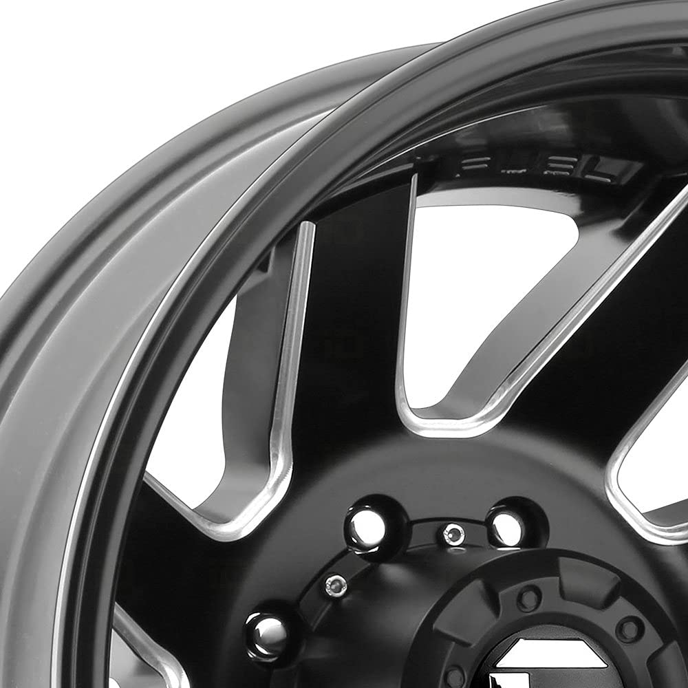 D538 Fuel MAVERICK Black Wheel with Painted and tpms (22 x 8.25 inches /8 x 200 mm, -227 mm Offset)