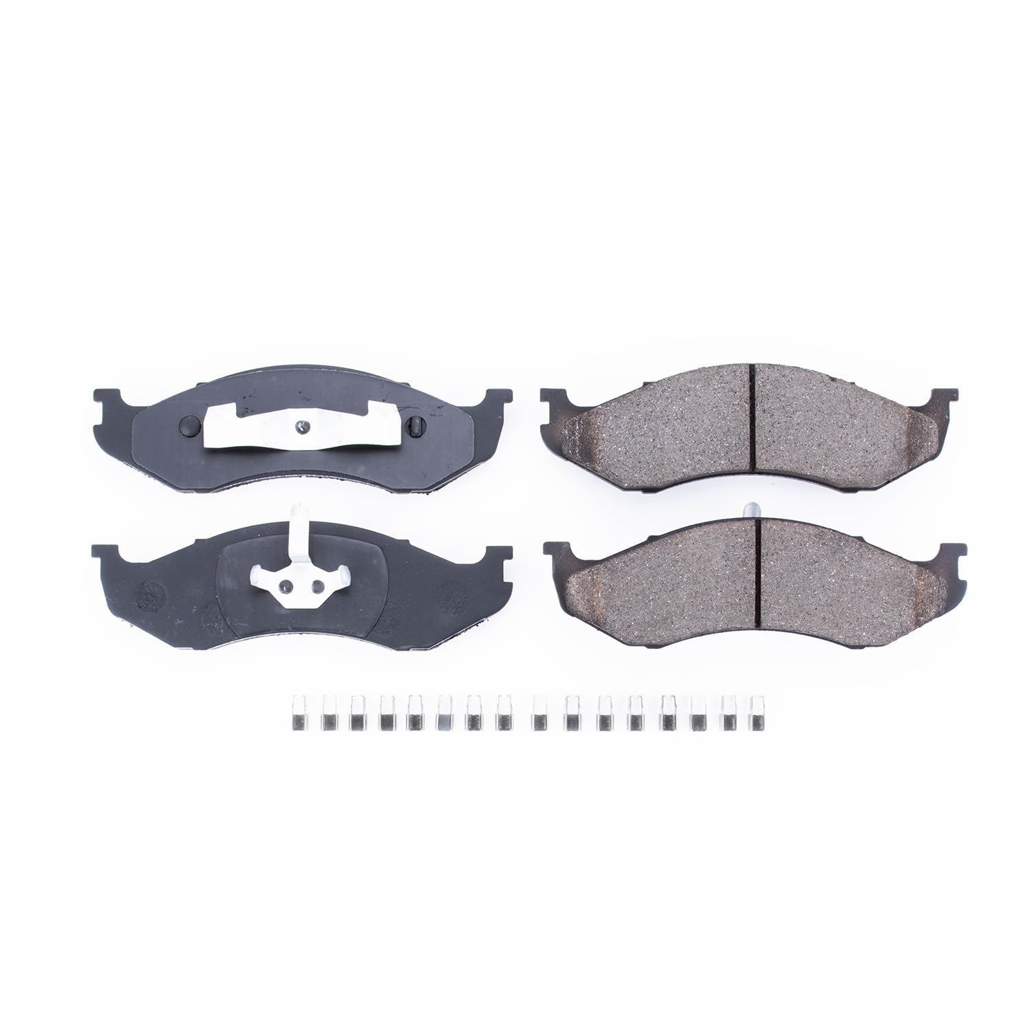 Power Stop Front Brake Kit For Jeep Cherokee 1990-01 |Comanche 1990-92 |Grand Cherokee 1993-98 |Grand Wagoneer 1993 |TJ 1997-06 - Brake Pads Ceramic With Installation Hardware, 17-477