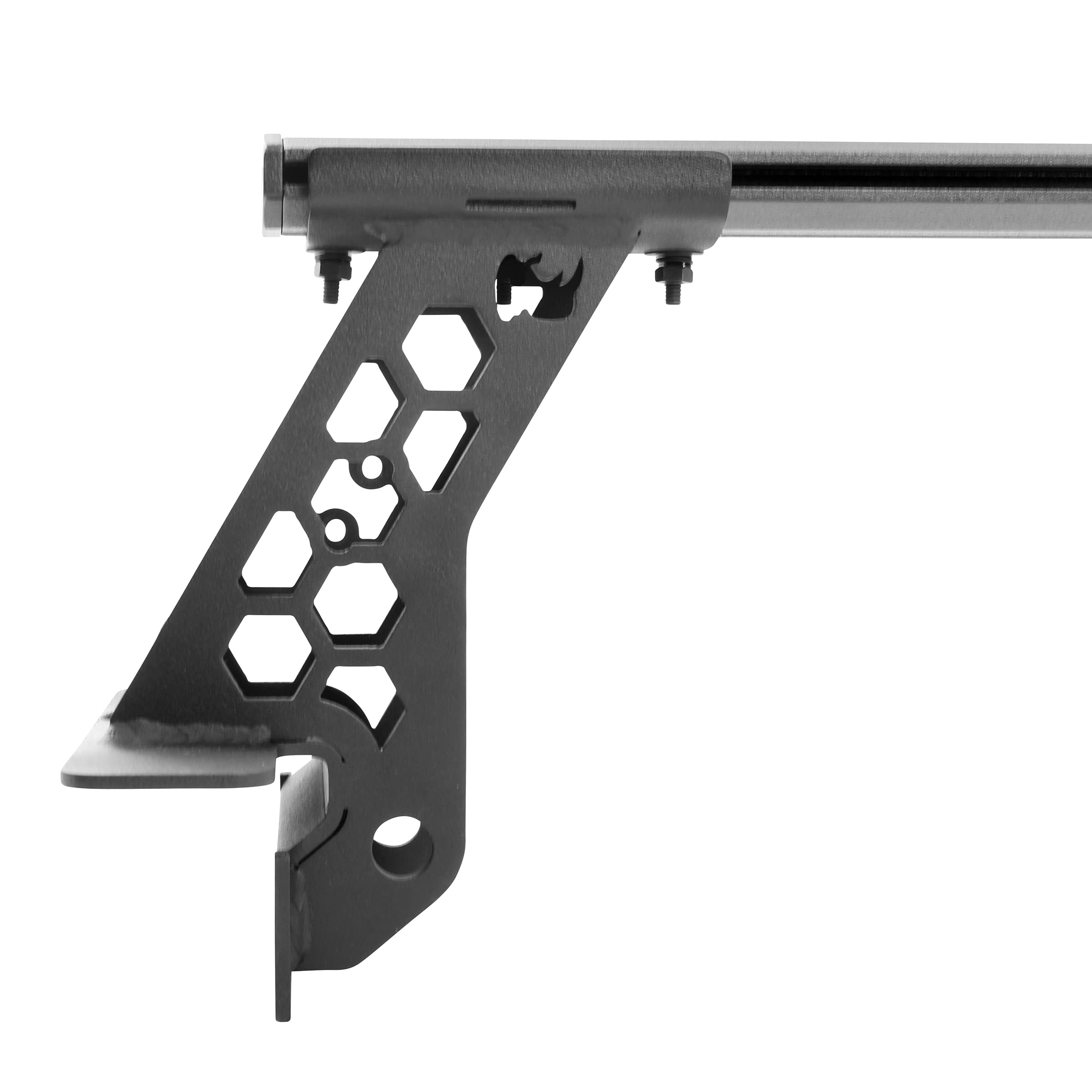 XRS Go Rhino Cross Bars - Bed Rail Kit for Mid-Sized Trucks without Tonneau Covers | Mild Steel, Textured Black | 5935000T | Fits 2005 - 2024 Nissan Frontier & Other Mid-Sized Trucks (See description)
