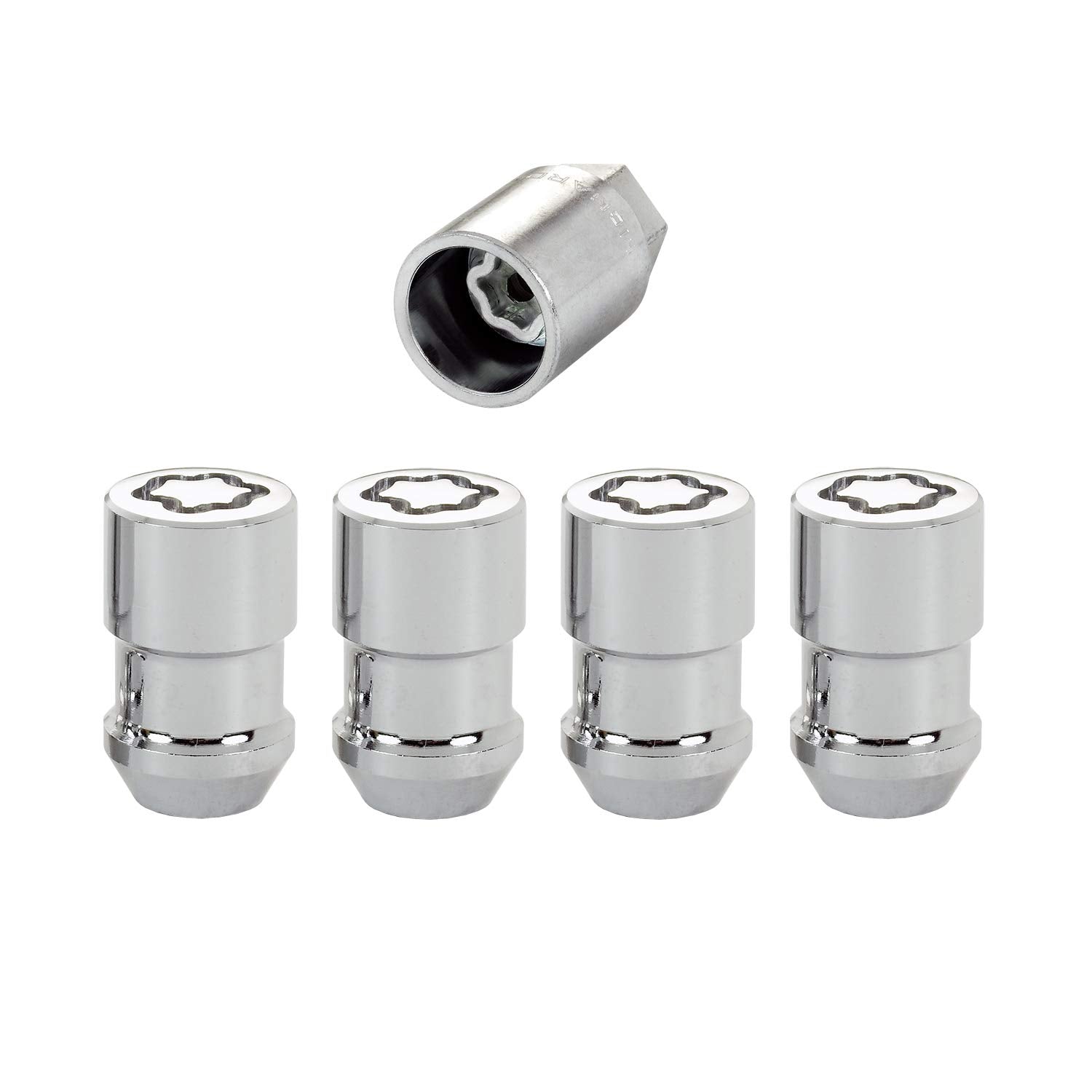 Chrome Cone Seat MCGARD 24132 Wheel Locks (7/16" - 20 Thread Size) - Set of 4