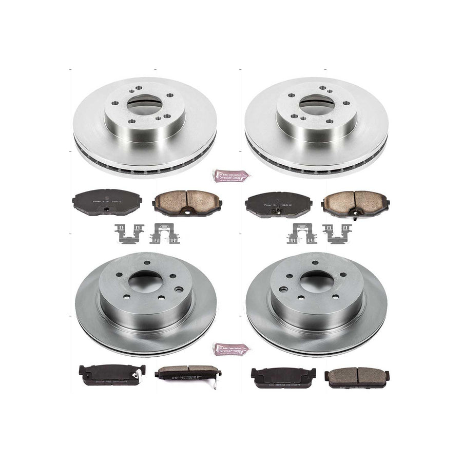 POWERSTOP Autospecialty KOE735 Replacement Brake Kit-OE Brake Rotors & Ceramic Brake Pads For INFINITI J30 1993-1997 [Model Specific]