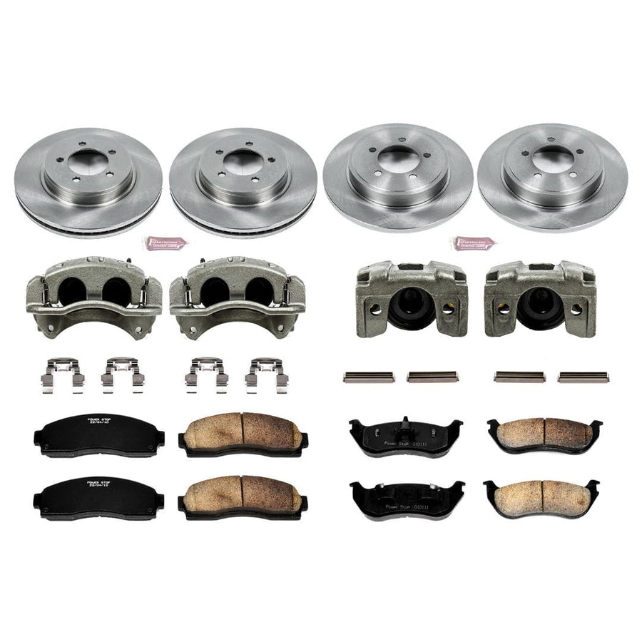 Power Stop KCOE2722 1-Click Autospecialty OE Replacement Brake Kit with Calipers For Ford Explorer 2002-2005, Mercury Mountaineer 2002-2005 [Model Specific]