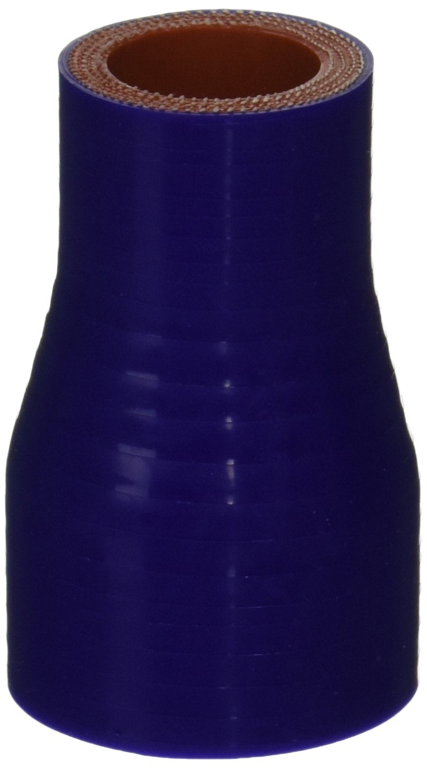 HPS Silicone HTSR-100-150-BLUE High Temperature 4-ply Reinforced Reducer Coupler Hose, 100 PSI Maximum Pressure, 3" Length, 1" > 1-1/2" ID, Blue
