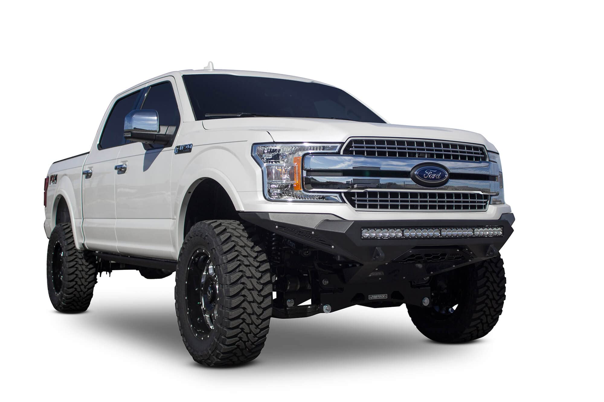 Stealth Fighter Addictive Desert Designs Front Bumper Hammer Black Panel Color Satin Black Universal Light Mnt. System For 40 in. Radius Bar/10 Cube Lights F181192860103