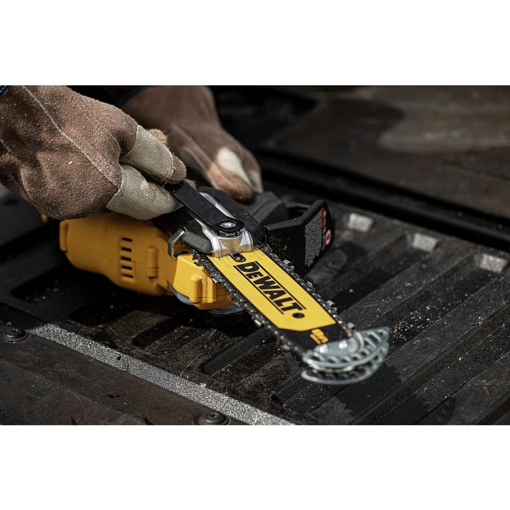 20V MAX DEWALT 8 inch Brushless Cordless Pruning Chainsaw with 3 Ah Battery Included (DCCS623L1)