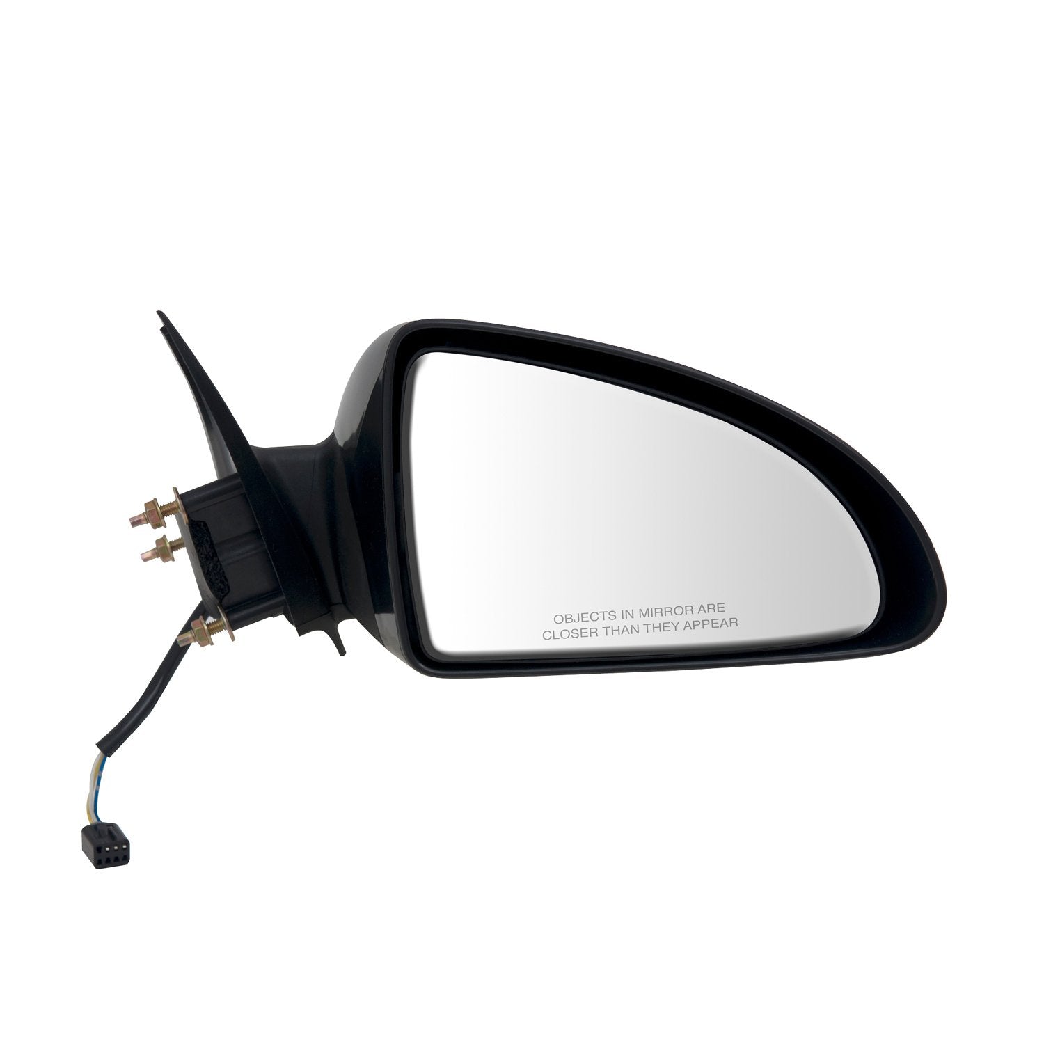 Passenger Side Fit Mirror for Pontiac G6 Sedan, Textured Black w/PTM housing, Foldaway, Power