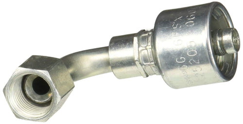 Gates 45 Flare Swivel Female G25205-0606 90 Bent Tube (Mega Crimp)