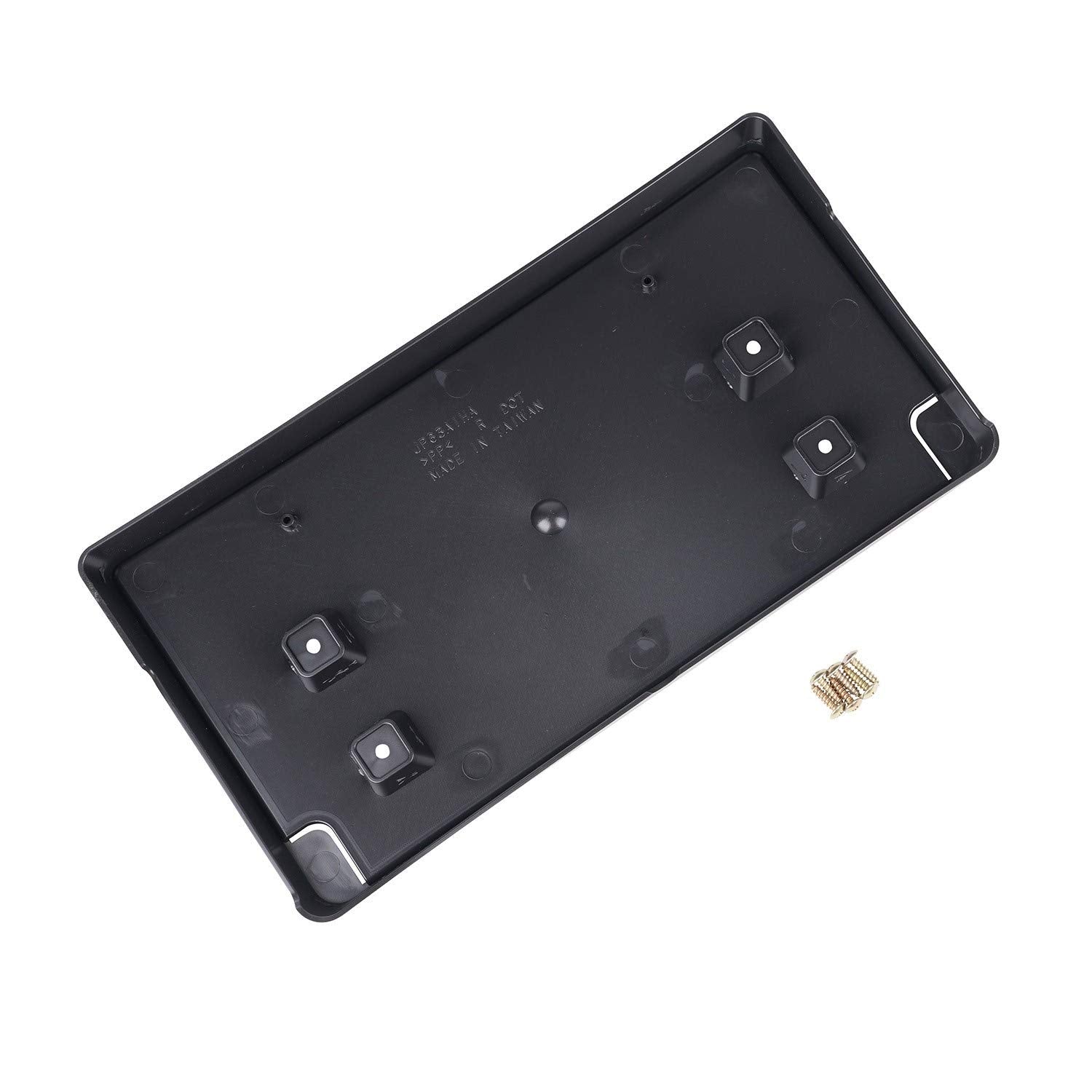 12040.42 | Omix-Ada | Front Steel Bumper License Plate Bracket | OE Reference: 68295610AA | Fits 2018-2024 Jeep Wrangler JL