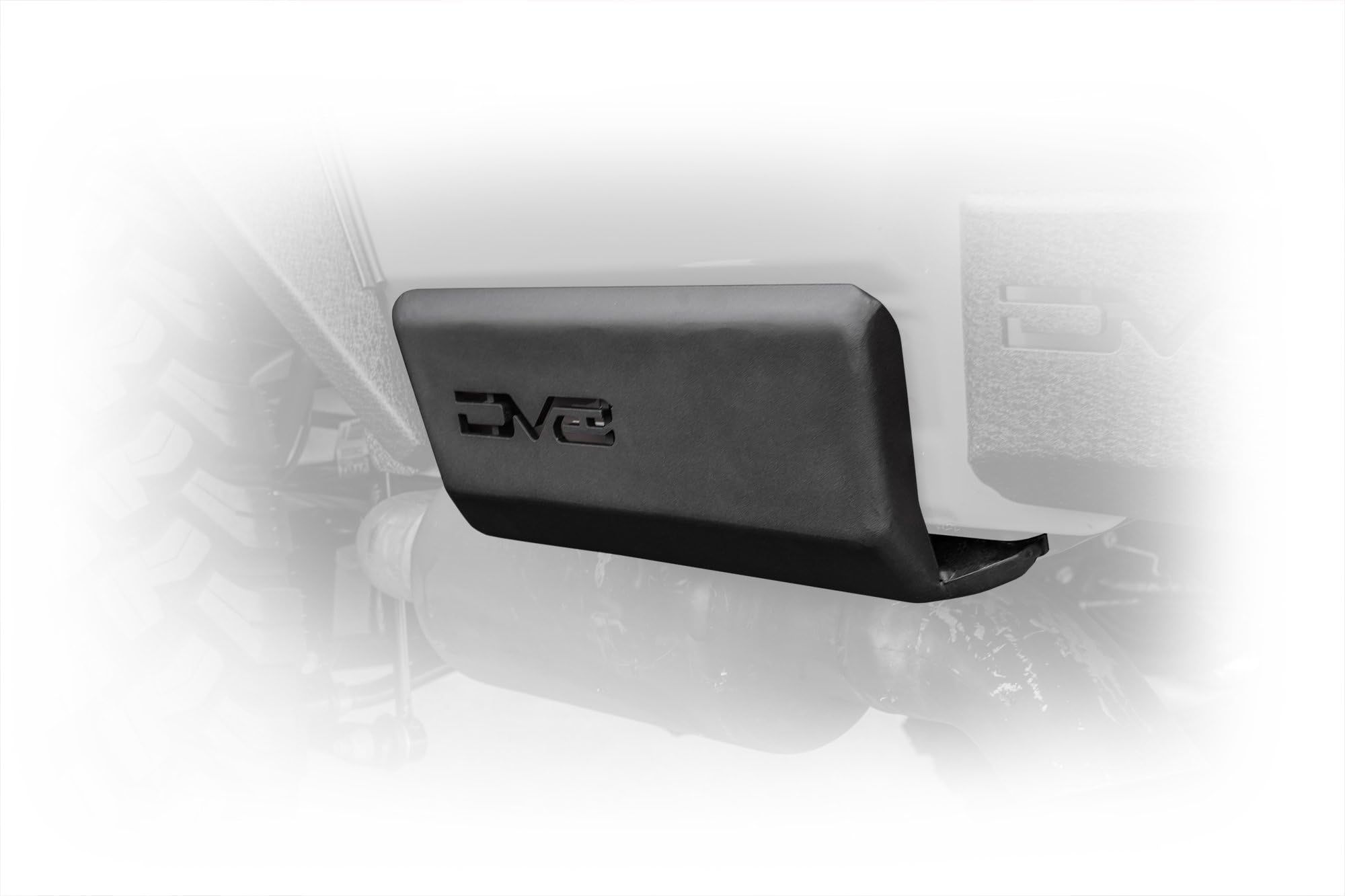 SRGL-01 | DV8 Offroad | Rock Slider for 2020-22 Gladiator JT | Rear Bedside | High Clearance | Plated Armor Style | Fully Gusseted Steel Construction | No Drill Install