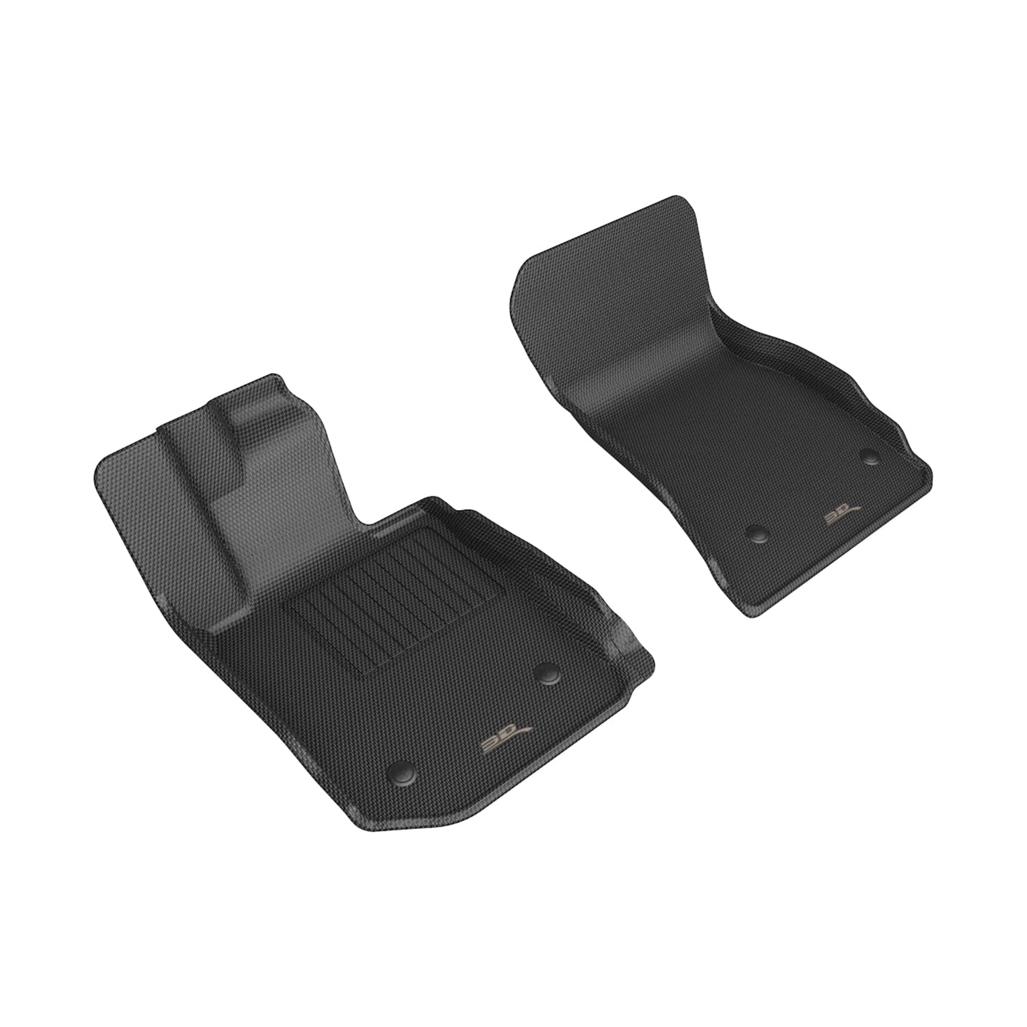 Kagu 3D MAXpider Custom Fit Floor Mat (Black) Compatible with BMW 2 Series Coupe (G42) A/T Only 2022-2026 - Front Row