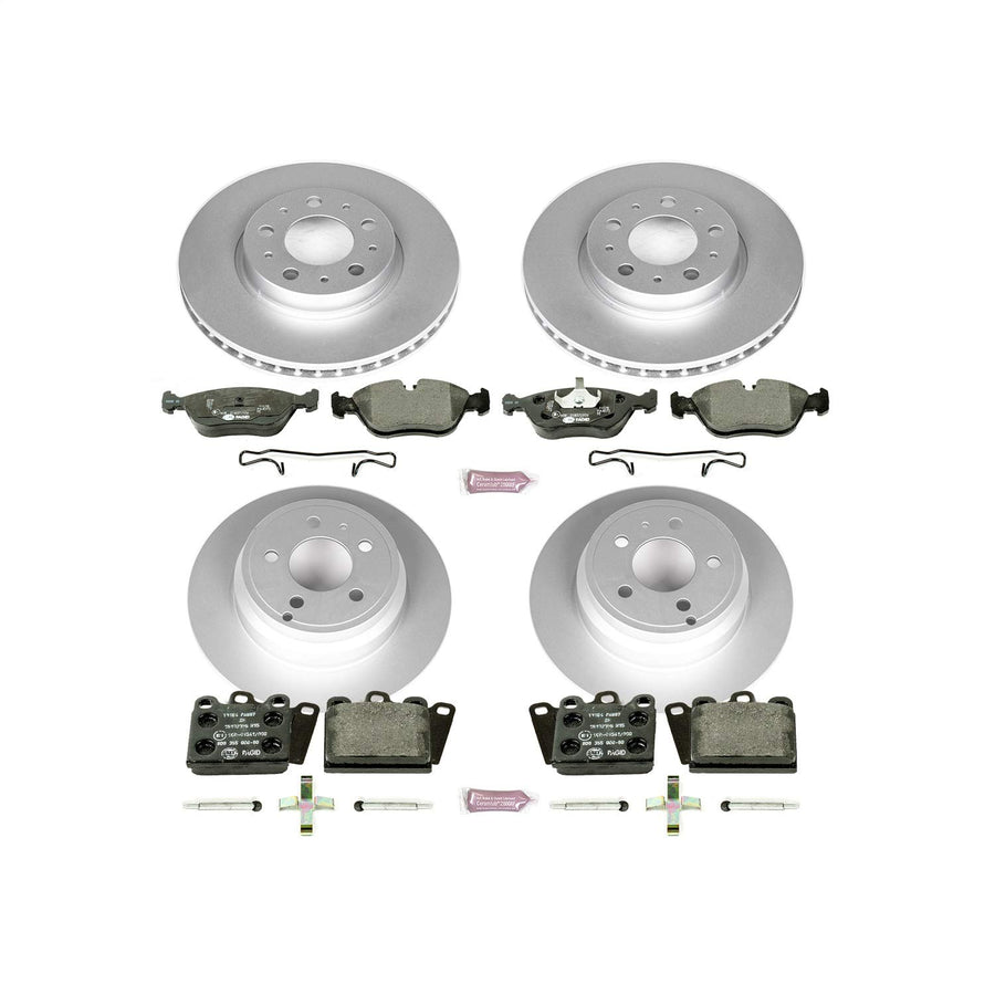 Power Stop Euro-Stop ESK2728 Brake Kit Front and Rear For Volvo 850 1994-1997, Volvo C70 1998-2004, Volvo S70 1998-2000, Volvo V70 1998-2000 [Model Specific]