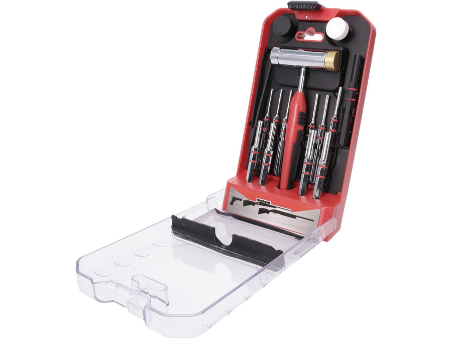 Armorer's Hammer And Punch Kit BIRCHWOOD CASEY | Durable Versatile Gunsmithing Multi-Piece Tool Set | 11 Punches, 4 Hammer Heads, Tweezer, Magnetic Strip & Case Included
